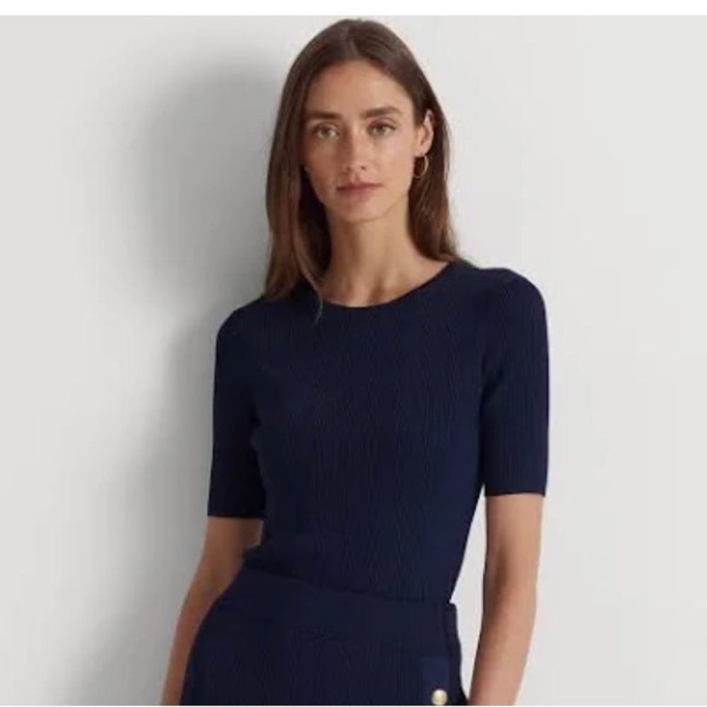 Banana Republic women blouse size S color Navy Blue